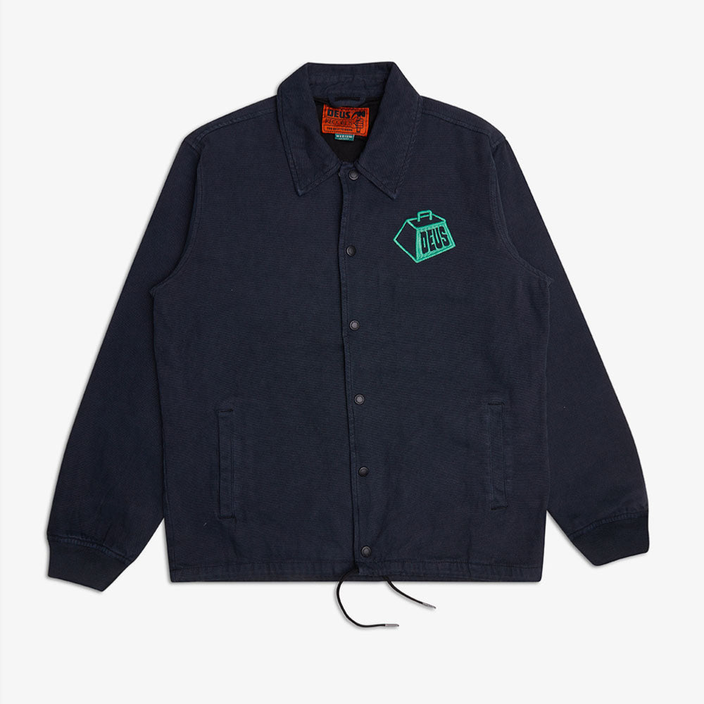 Deus ex Machina - Heavyweight Canvas Coach Jacket - Anthracite