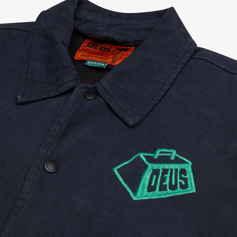 Deus ex Machina - Heavyweight Canvas Coach Jacket - Anthracite