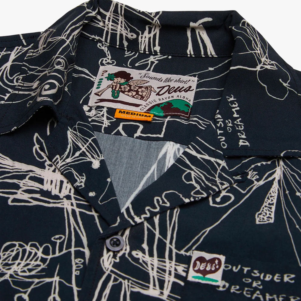 DEUS EX MACHINA - R.G CATO SS SHIRT - Black