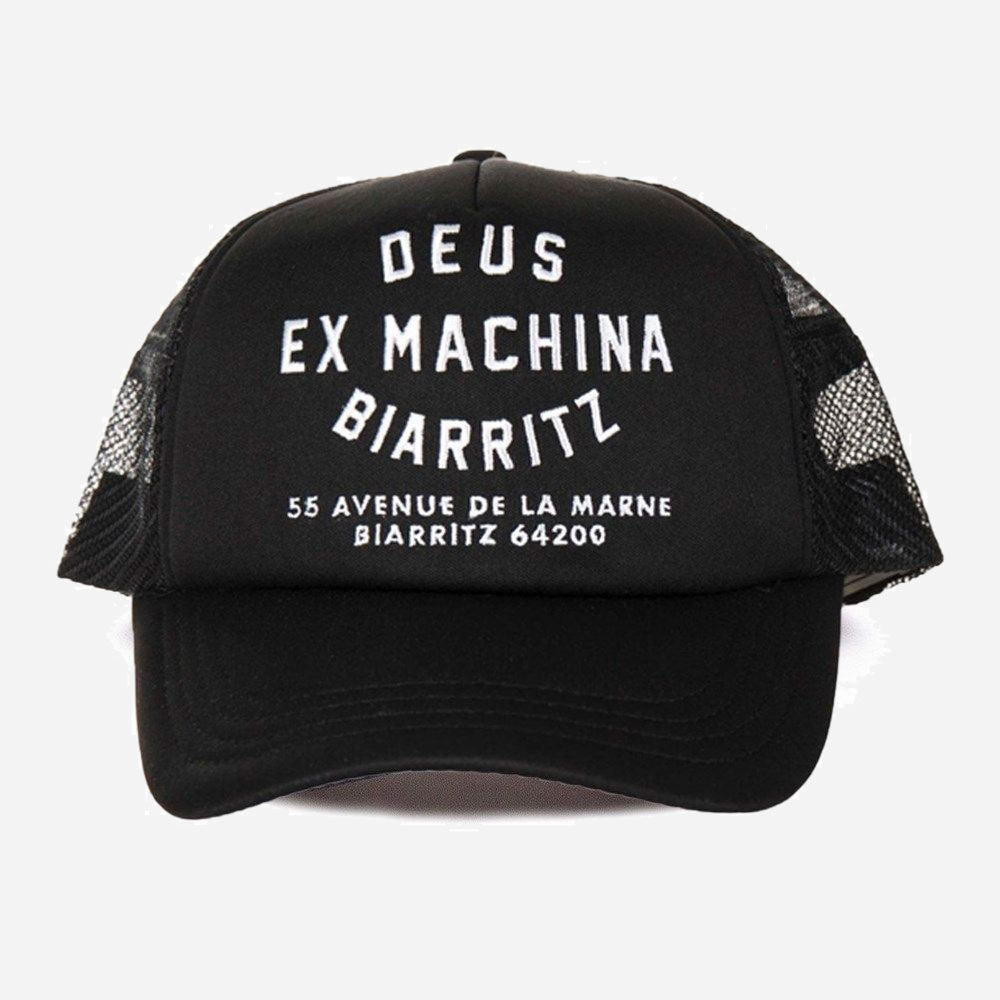 DEUS EX MACHINA - BIARRITZ ADDRESS TRUCKER - Black