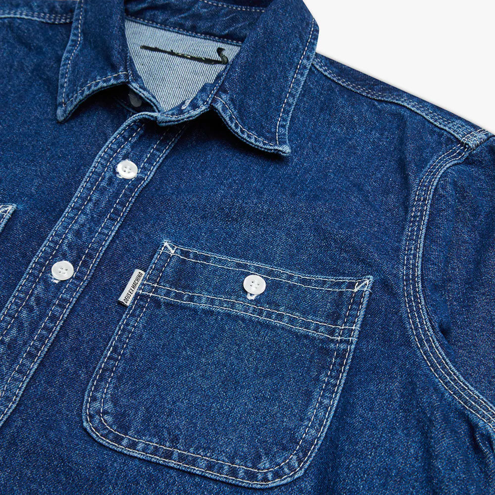 DEUS EX MACHINA - BOSTON DENIM SHIRT - Blue Indigo