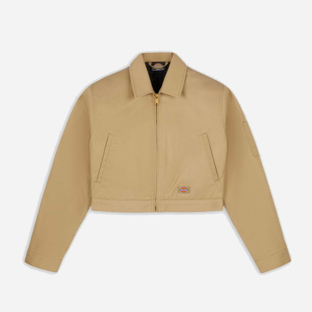 DICKIES - LINED EISENHOWER CROPPED W REC - KHAKI
