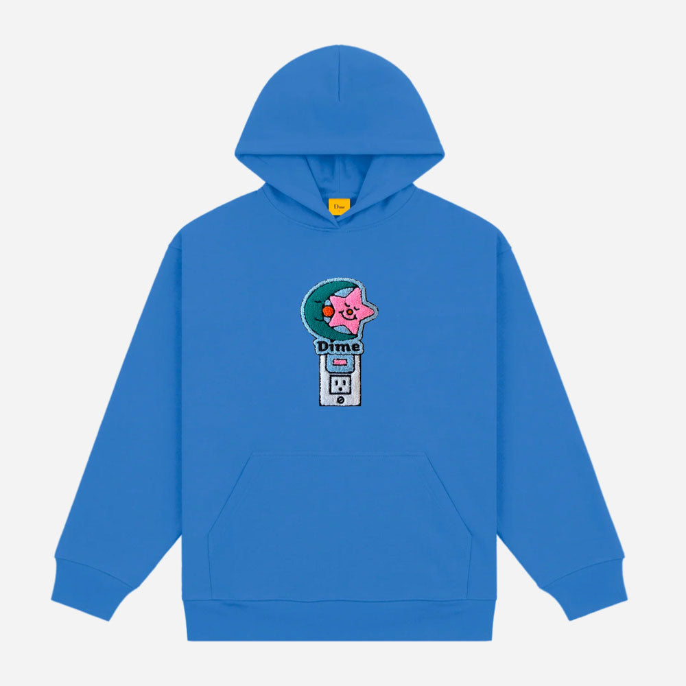 DIME - NIGHTLIGHT CHENILLE HOODIE - Sonic blue