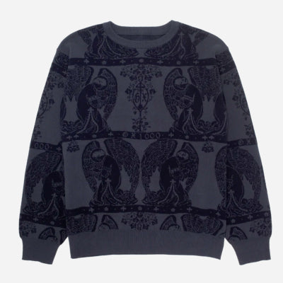 GX1000 - JACQUARD CREWNECK - Blue