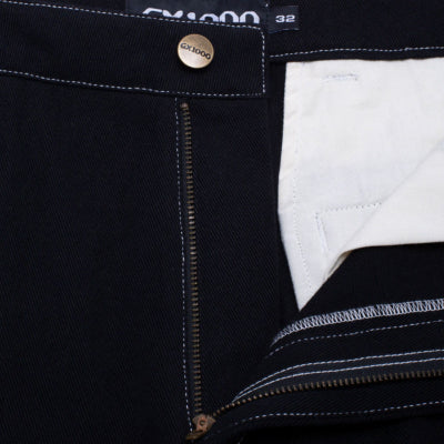 GX1000 - DOUBLE KNEE PANTS - Black