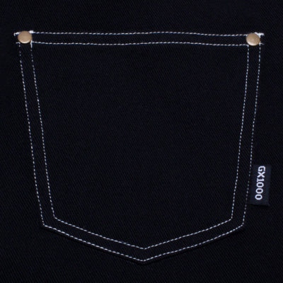 GX1000 - DOUBLE KNEE PANTS - Black