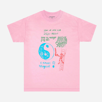 GX1000 - STAY UP LATE CLUB TEE - Pink
