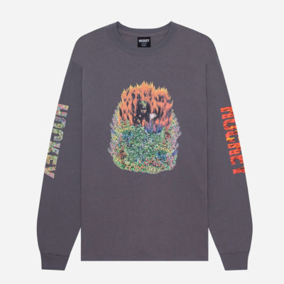 HOCKEY AIR L-S TEE - Charcoal