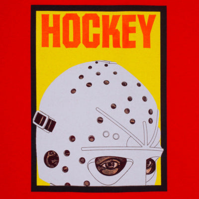 HOCKEY HALF MASK TEE - RED