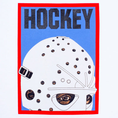 HOCKEY HALF MASK TEE - WHITE