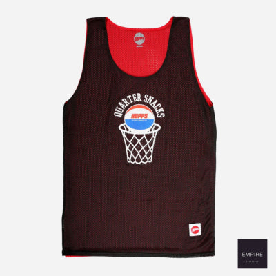 Hopps x Quartersnacks - Street Reversible composite B -Ball Jersey - Black - Red