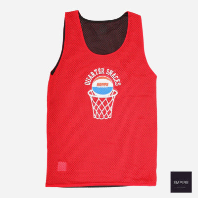 Hopps x Quartersnacks - Street Reversible composite B -Ball Jersey - Black - Red
