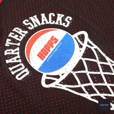 Hopps x Quartersnacks - Street Reversible composite B -Ball Jersey - Black - Red
