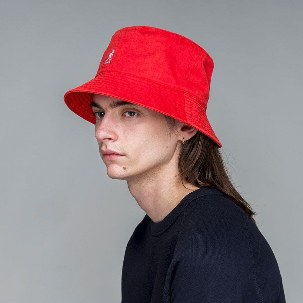KANGOL - WASHED BUCKET - CHERRY GLOW