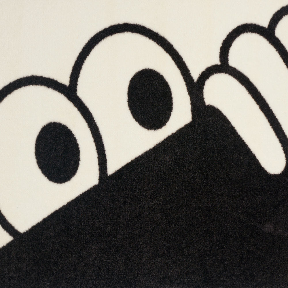 LAST RESORT AB - HEEL TAB DOORMAT - Black - White