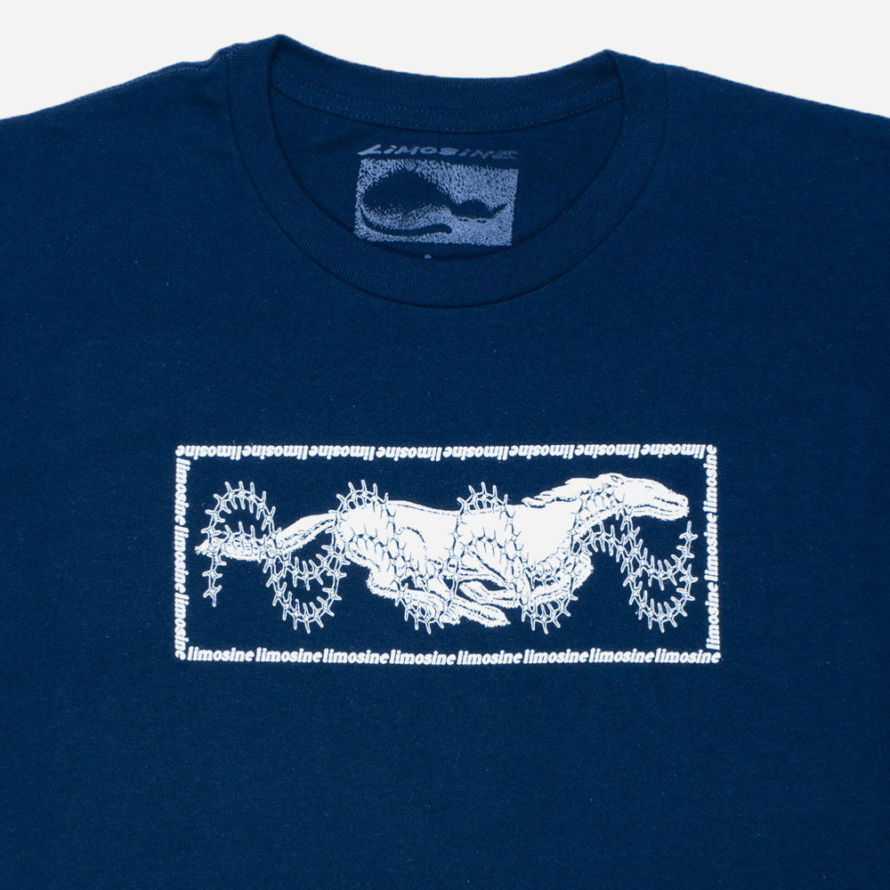 LIMOSINE SKATEBOARDS - EXODUS TEE - Navy
