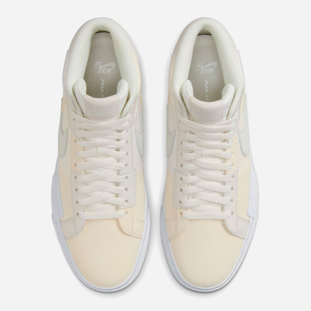 NIKE SB - ZOOM BLAZER MID PREMIUM "UNDYED" - WHITE-WHITE-WHITE-SUMMIT WHITE