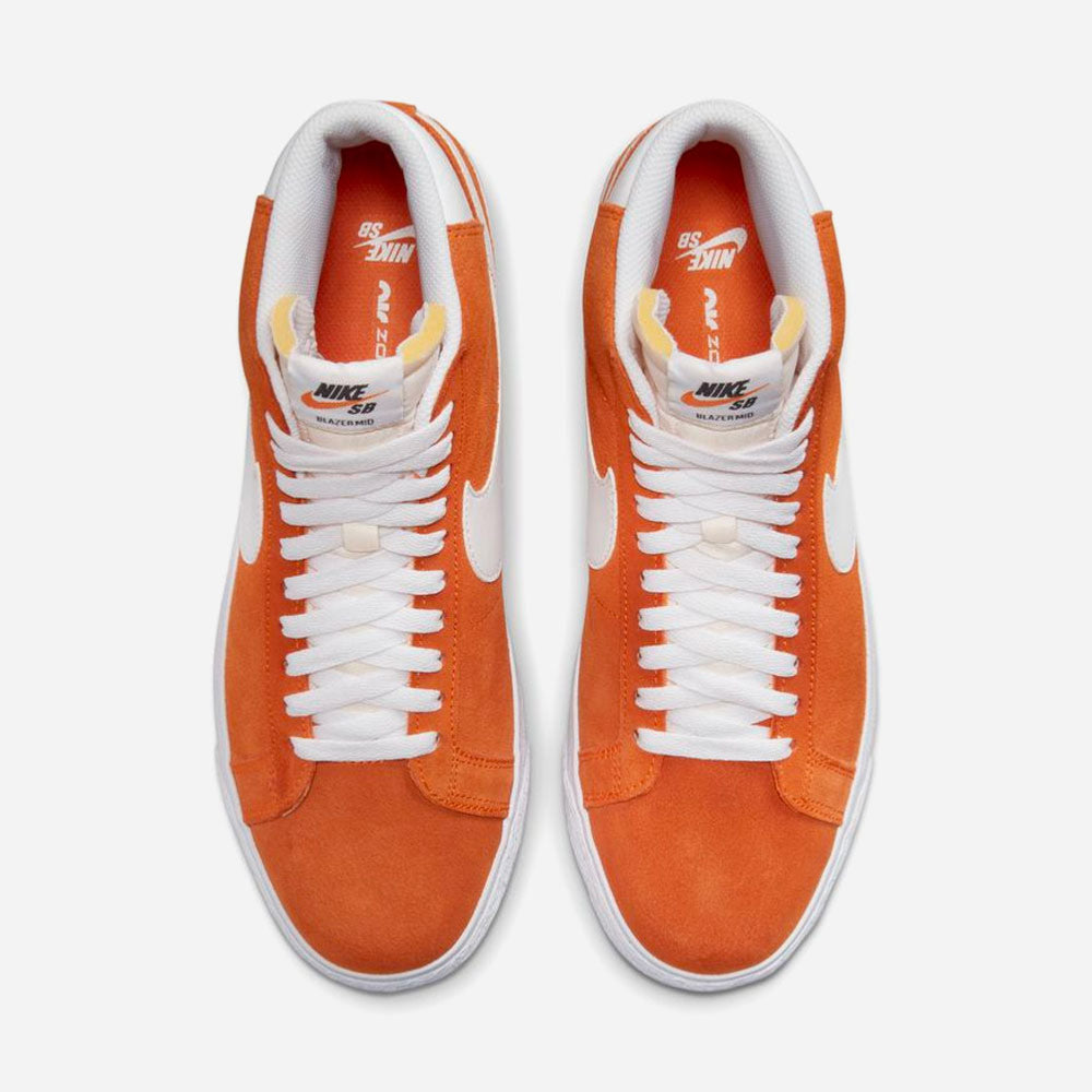 NIKE SB - BLAZER MID - Safety Orange - White