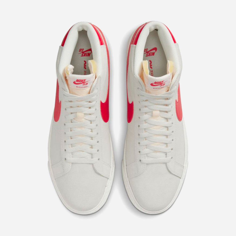NIKE SB - BLAZER MID - Summit White - University Red
