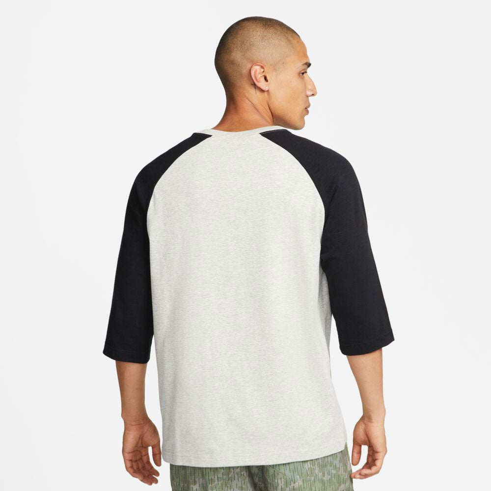 NIKE SB x MLB - BASEBALL "LA DODGERS" RAGLAN TEE - Grey heather - Black