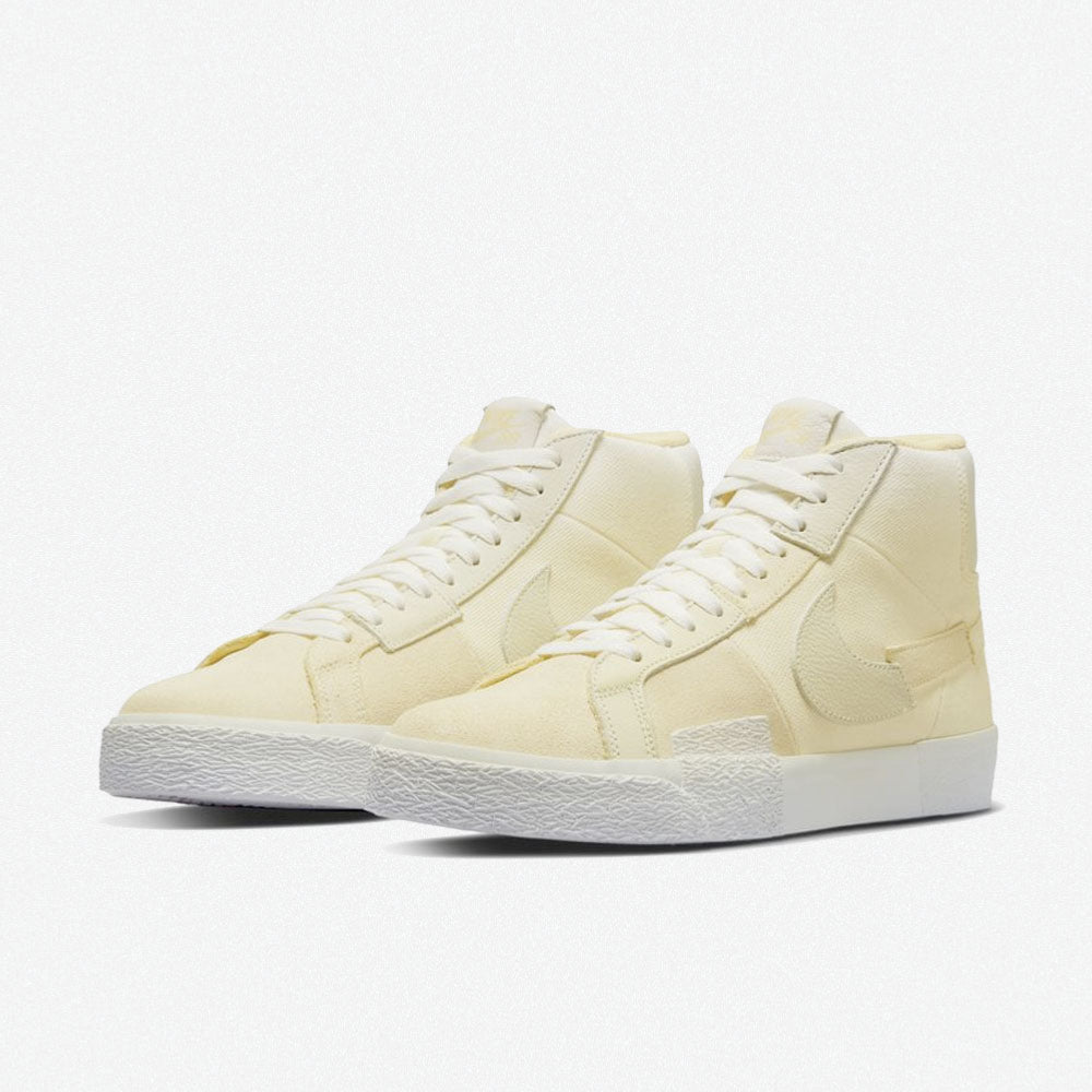 NIKE SB - ZOOM BLAZER MID PREMIUM "UNDYED" - LEMON WASH-LEMON WASH-LEMON WASH-WHITE