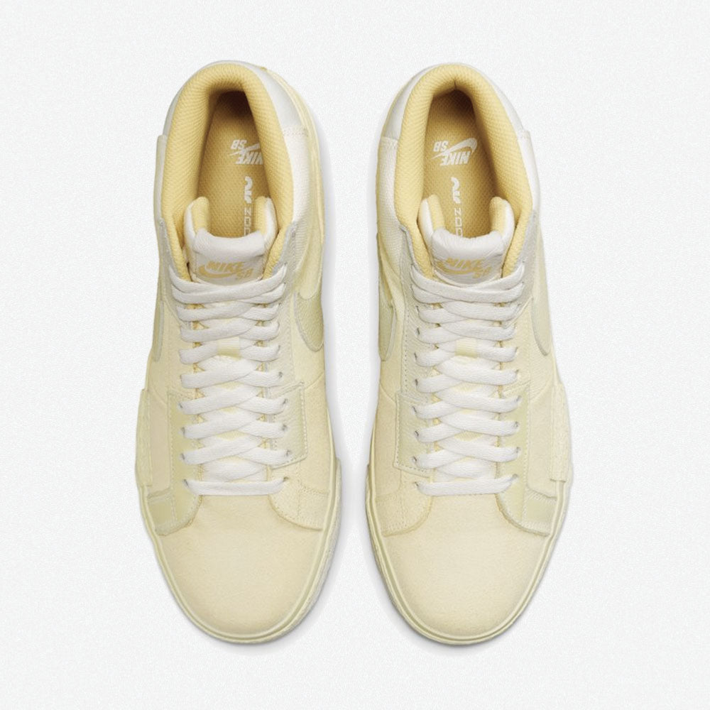 NIKE SB - ZOOM BLAZER MID PREMIUM "UNDYED" - LEMON WASH-LEMON WASH-LEMON WASH-WHITE