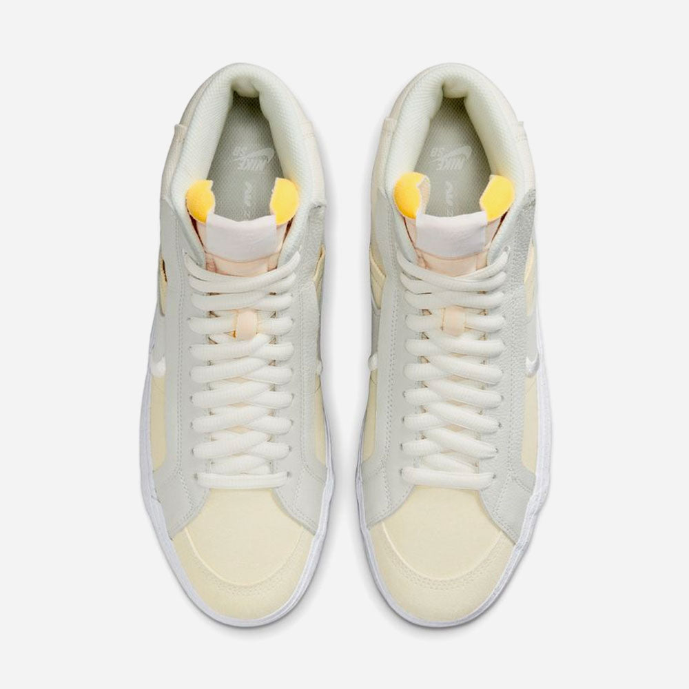 NIKE SB - ZOOM BLAZER MID PREMIUM "WARNING LABEL" - SUMMIT WHITE SUMMIT WHITE