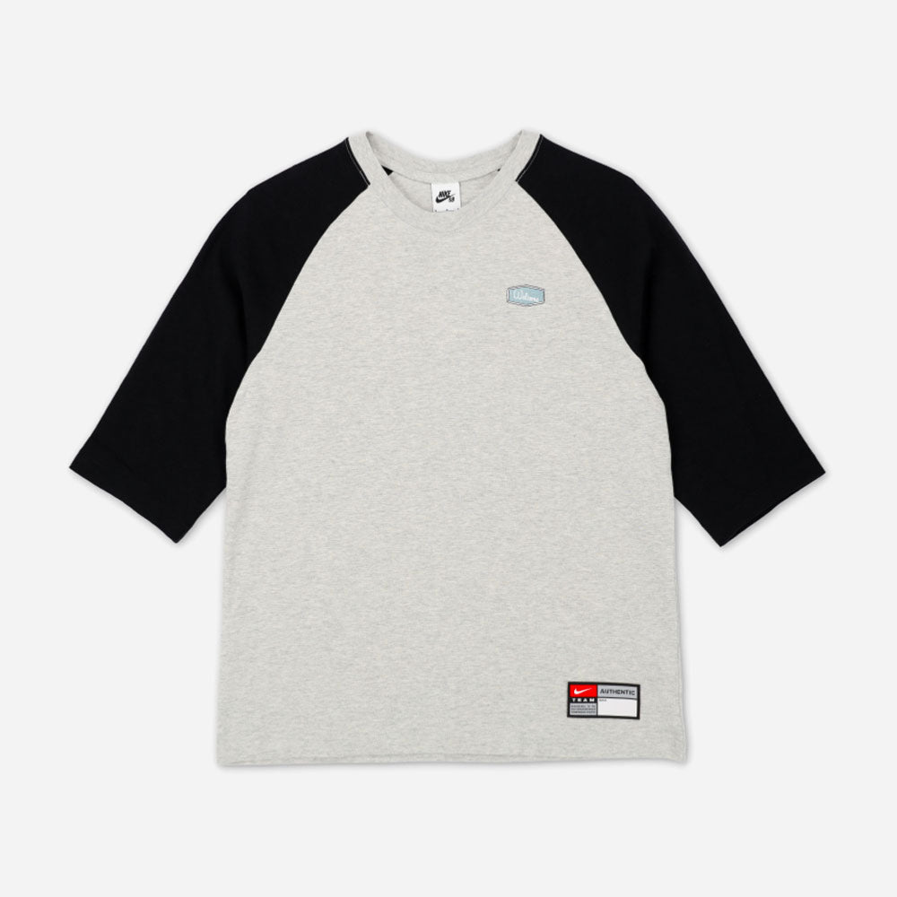 NIKE SB x MLB - BASEBALL "LA DODGERS" RAGLAN TEE - Grey heather - Black