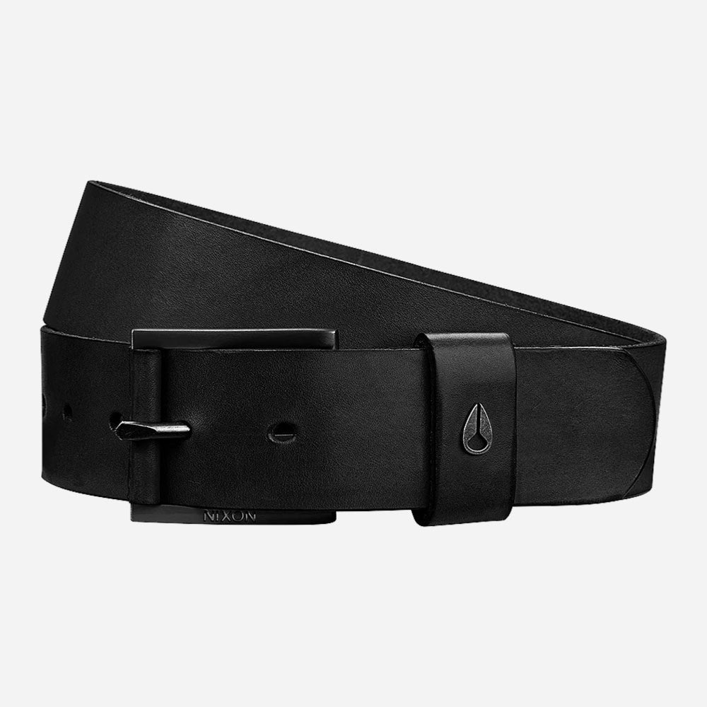 NIXON - AMERICANA LEATHER BELT - Black