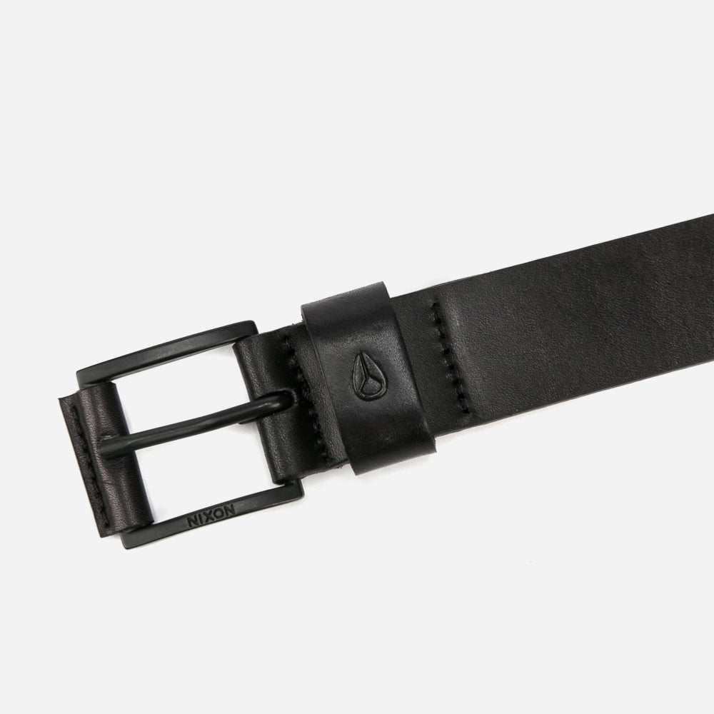 NIXON - AMERICANA LEATHER BELT - Black