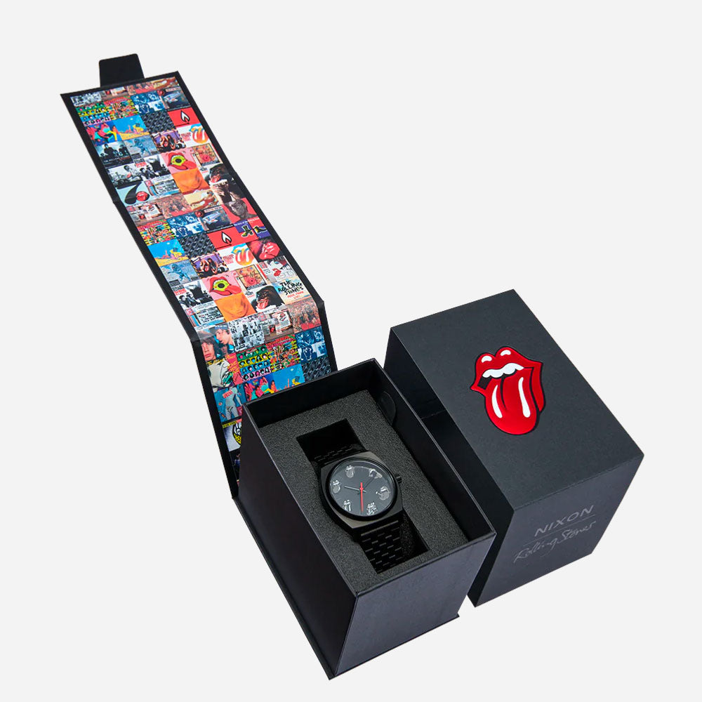 NIXON - ROLLING STONES TIME TELLER - ALL BLACK