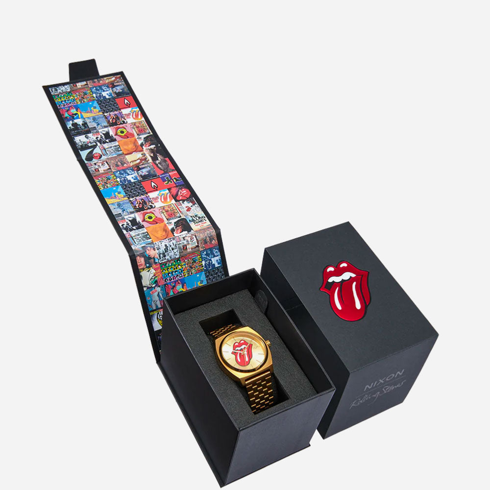 NIXON - ROLLING STONES TIME TELLER - GOLD-GOLD