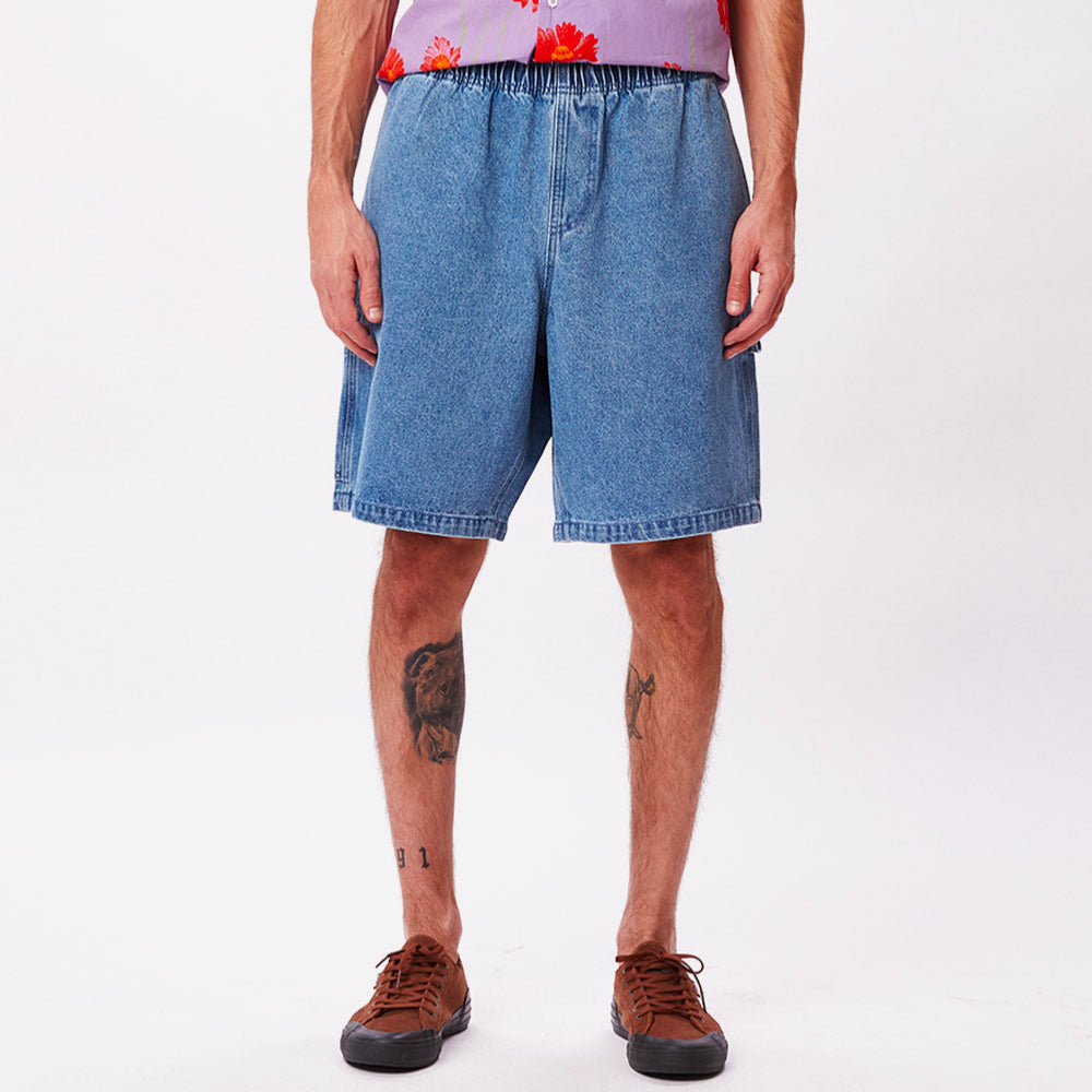 OBEY - EASY DENIM CARPENTER SHORT - LIGHT INDIGO
