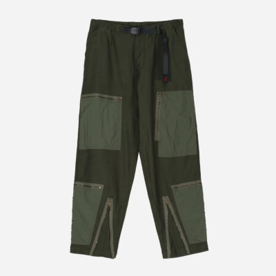 GRAMICCI - BACK SATIN PARACHUTE PANTS - Olive