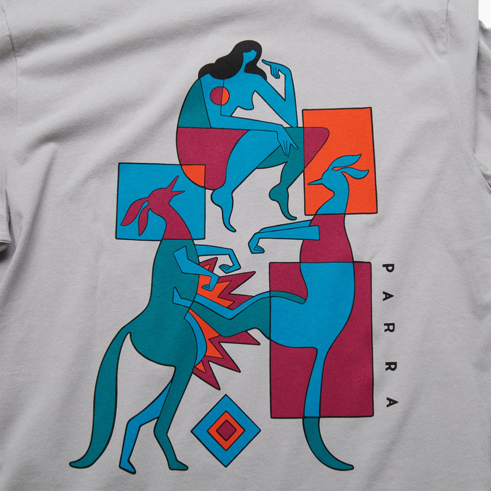 PARRA - DOWN UNDER TEE - Alloy Grey
