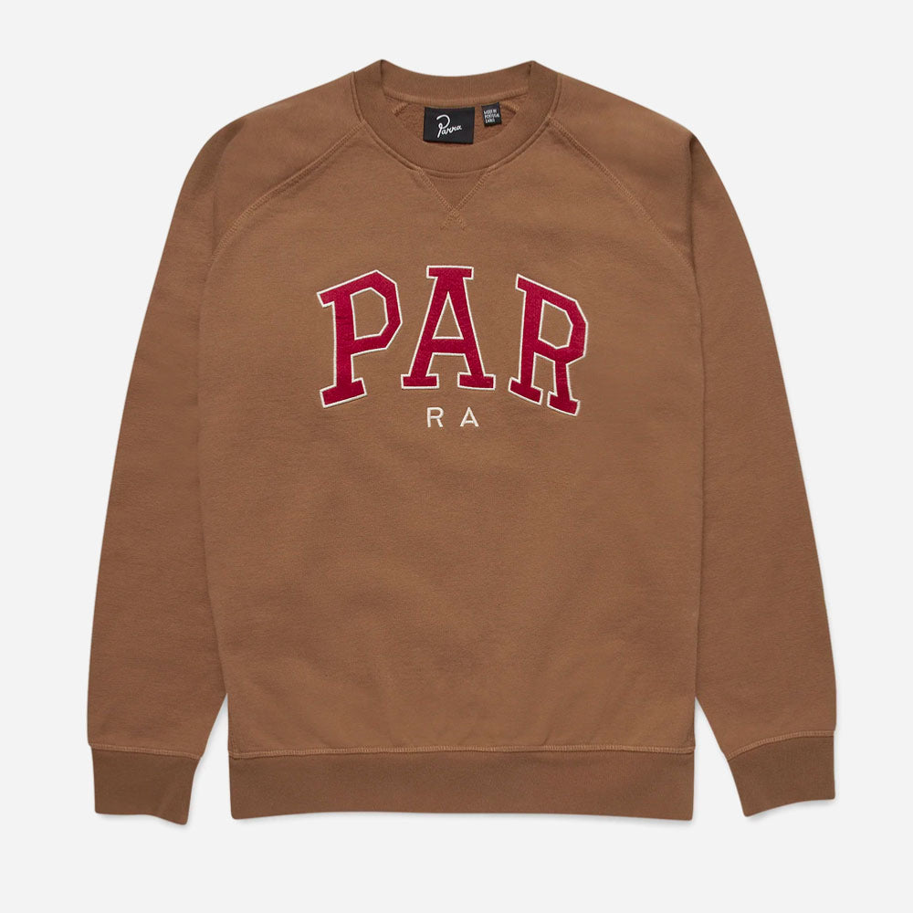 PARRA - EDUCATIONAL CREW NECK SWEATSHIRT - SHITAKE