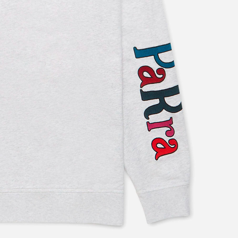 PARRA - SERIF LOGO CREW NECK SWEATSHIRT - Ash Grey