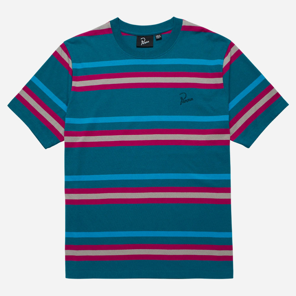 PARRA - STRIPEYS TEE - Teal