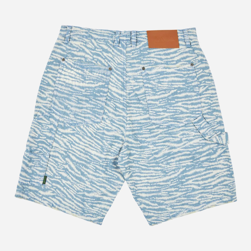 PLEASURES - SATURN DENIM SHORTS - Blue
