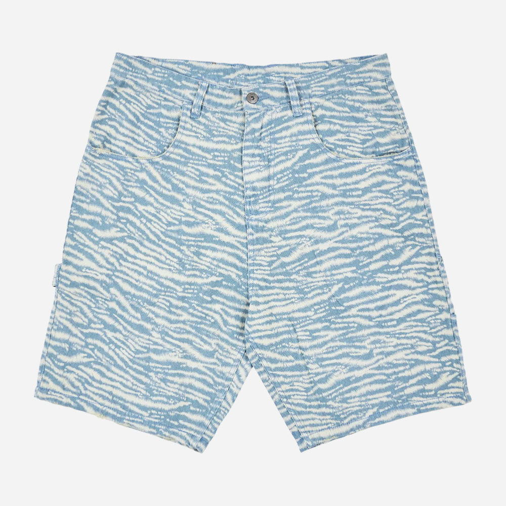 PLEASURES - SATURN DENIM SHORTS - Blue