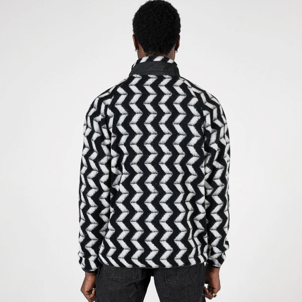 PLEASURES - DRIFTER FUZZY JACKET - BLACK