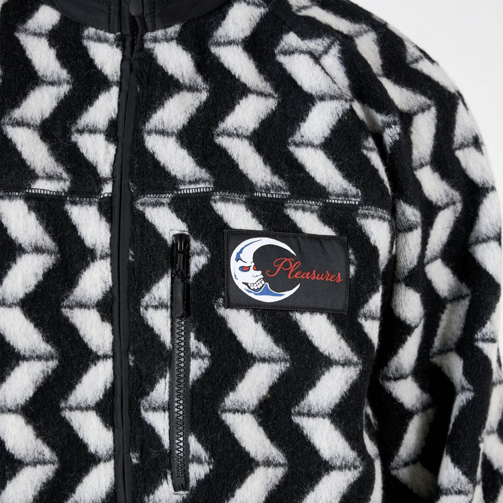 PLEASURES - DRIFTER FUZZY JACKET - BLACK