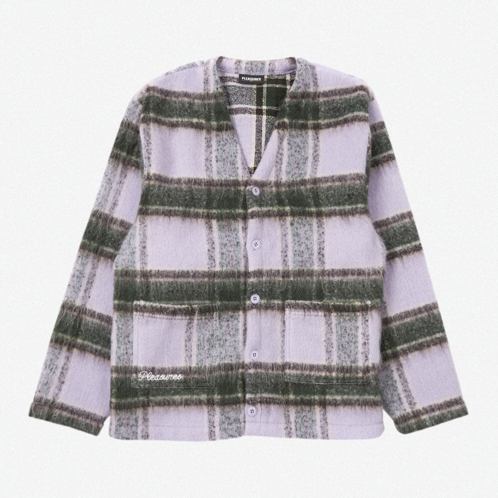 PLEASURES - FORTUNE CARDIGAN - VIOLET