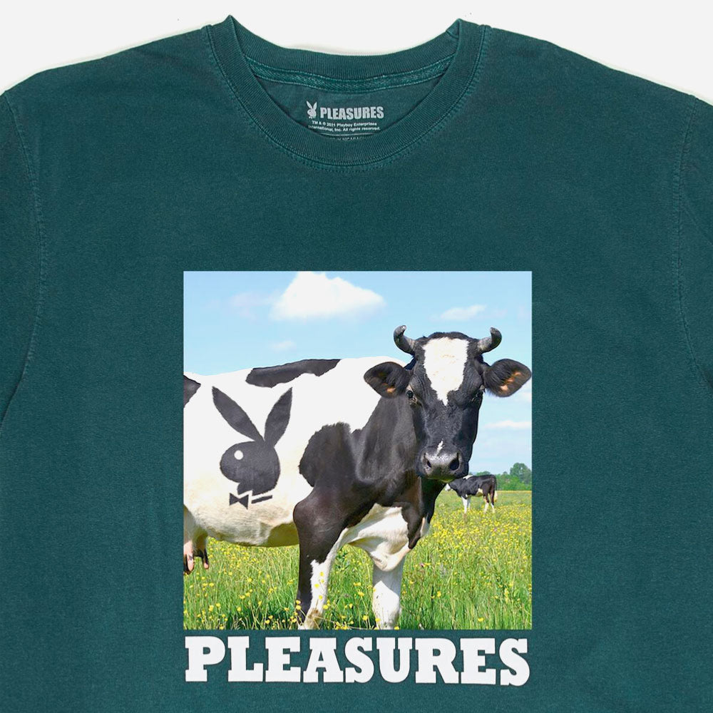PLEASURES x PLAYBOY - MOO T-SHIRT - Green