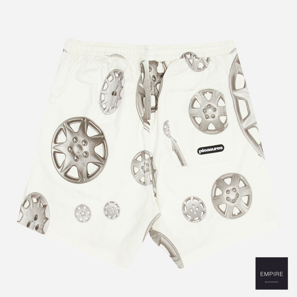 PLEASURES ROADSIDE TWILL SHORTS - White