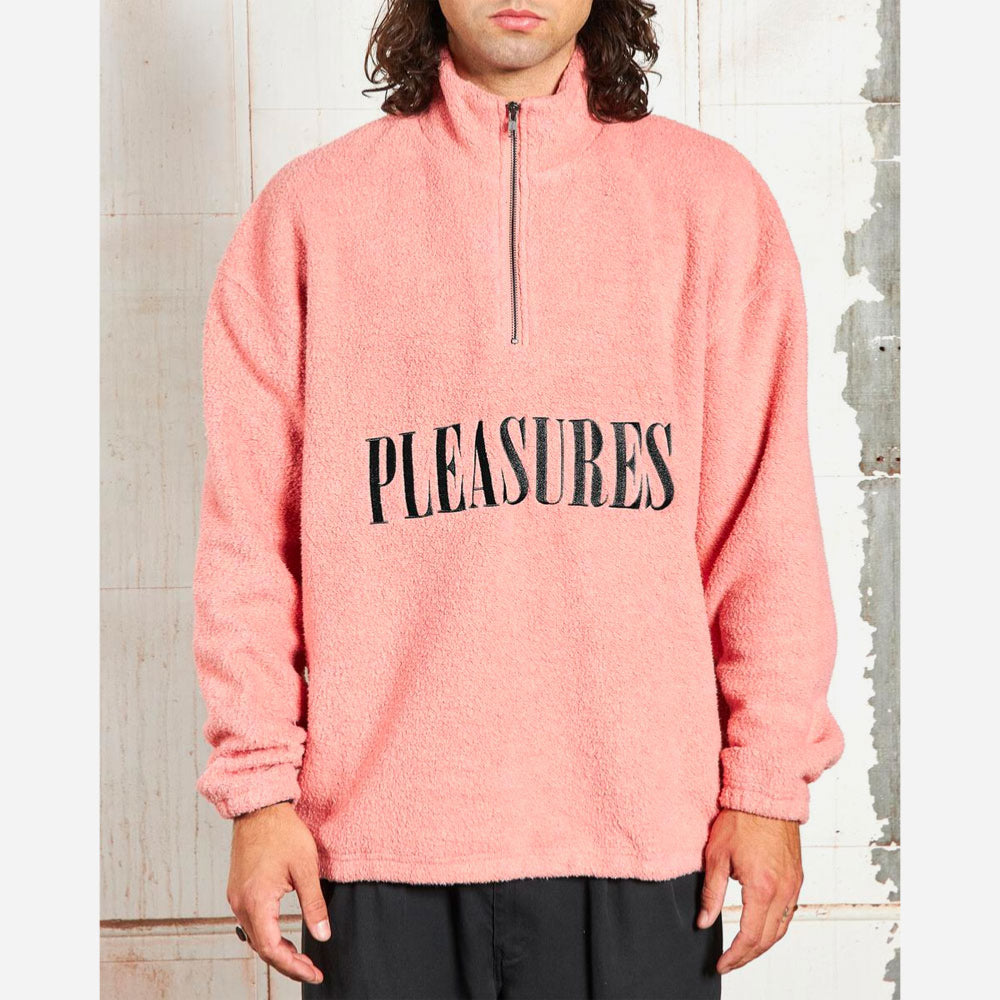 PLEASURES - SEARCHING QUARTER ZIP - Peach