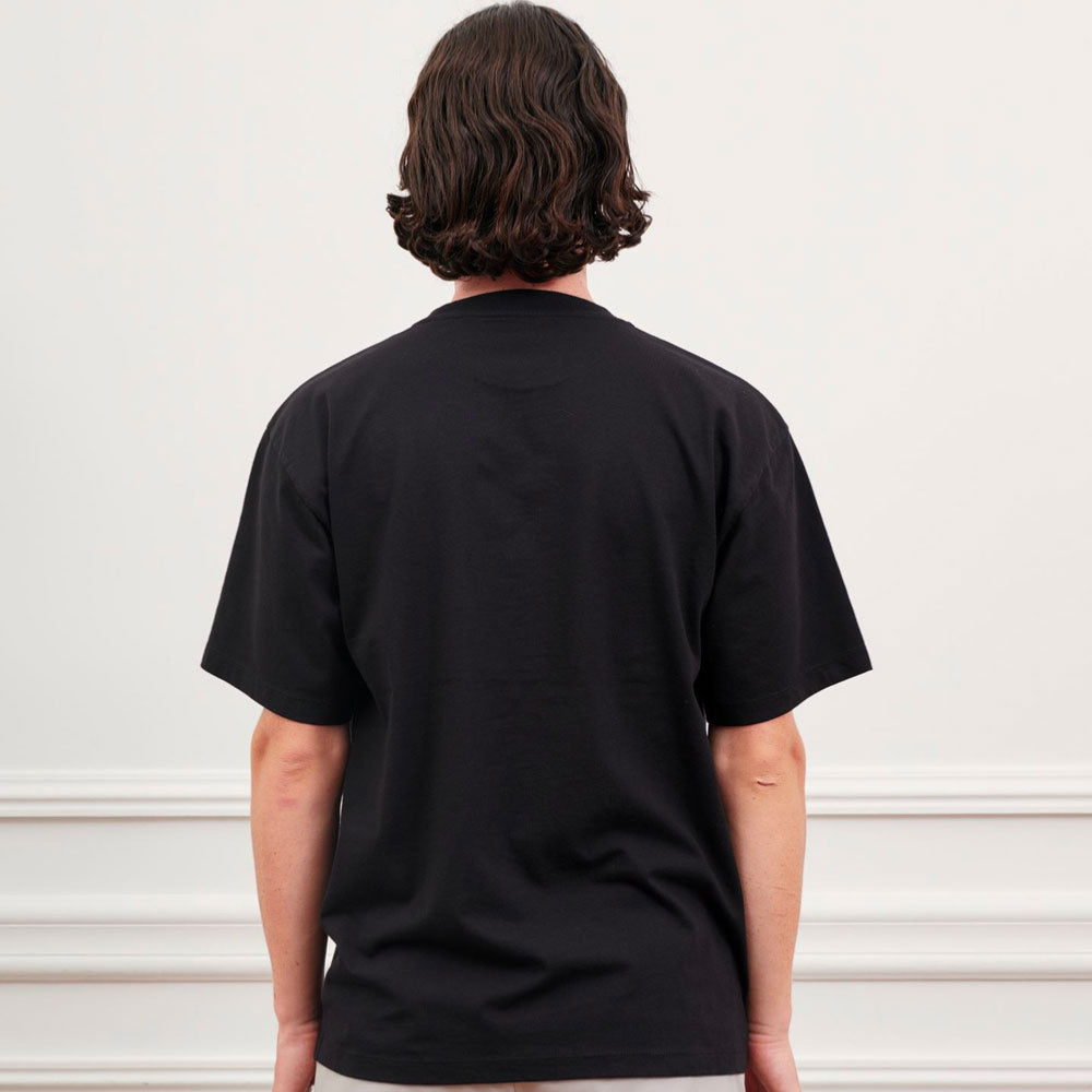 RASSVET - CAPTEK MULTI PRINT TSHIRT KNIT - Black