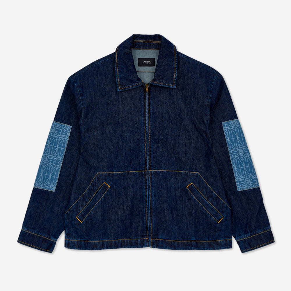 RASSVET - WORK DENIM JACKET WOVEN - Navy Denim