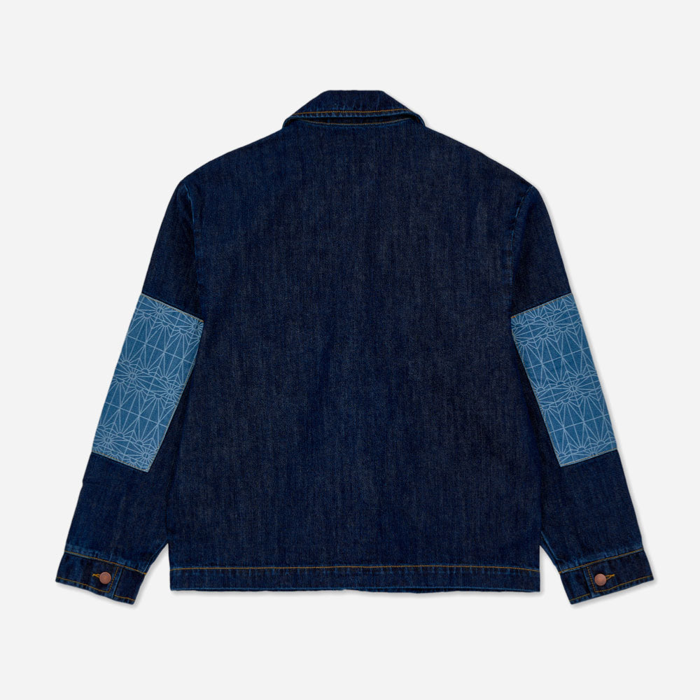 RASSVET - WORK DENIM JACKET WOVEN - Navy Denim