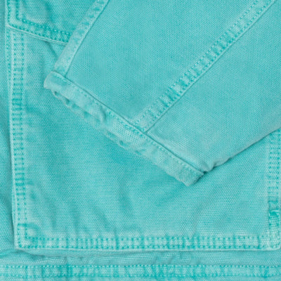 Stussy - washed canvas shop Jacket - Teal